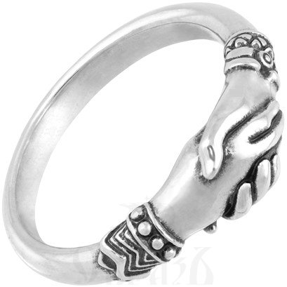 помолвочное кольцо «доверие», серебро 925 пробы (арт. 108.832)